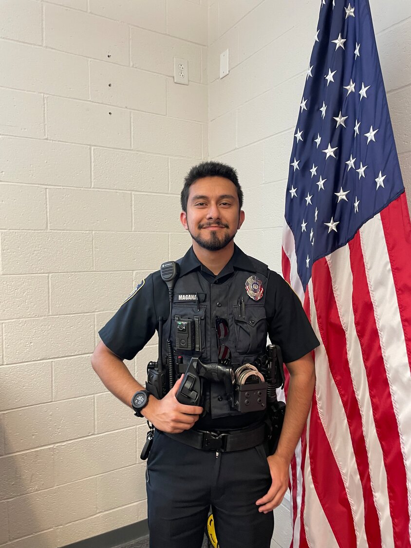 Ricardo Magana, one of SCPD's newest patrol officers.